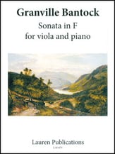 SONATA IN F VIOLA AND PIANO -CNCL14 cover